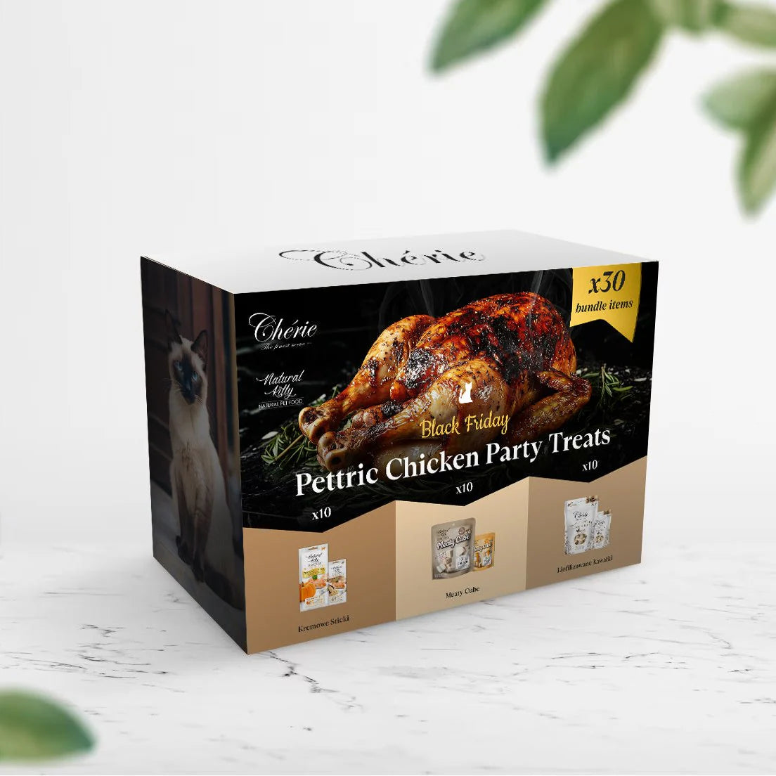 Dolcetti Natural Kitty per la festa del Black Friday a base di pollo