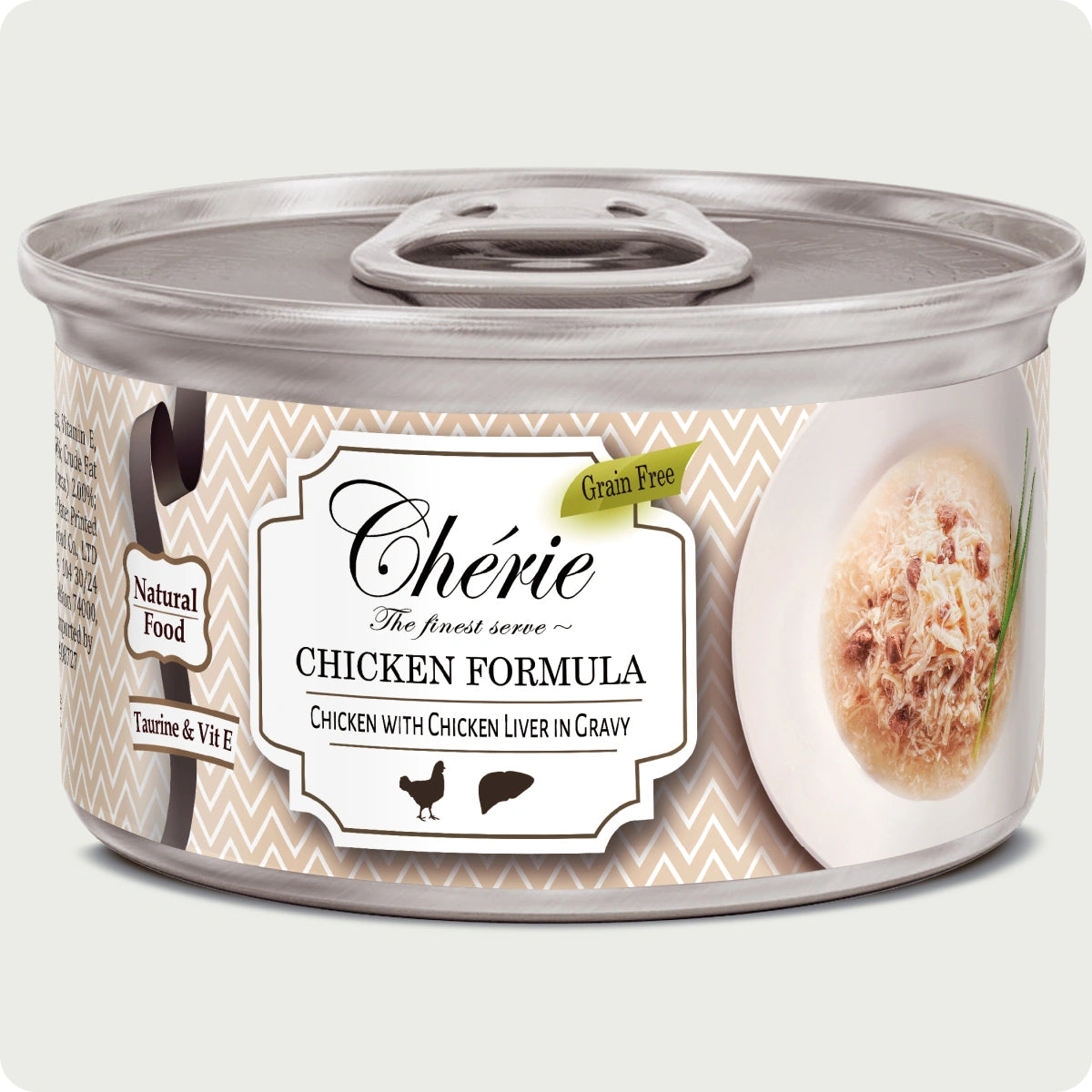 Pollo in salsa Chérie Signature con aggiunta di fegato di pollo, 80 g.