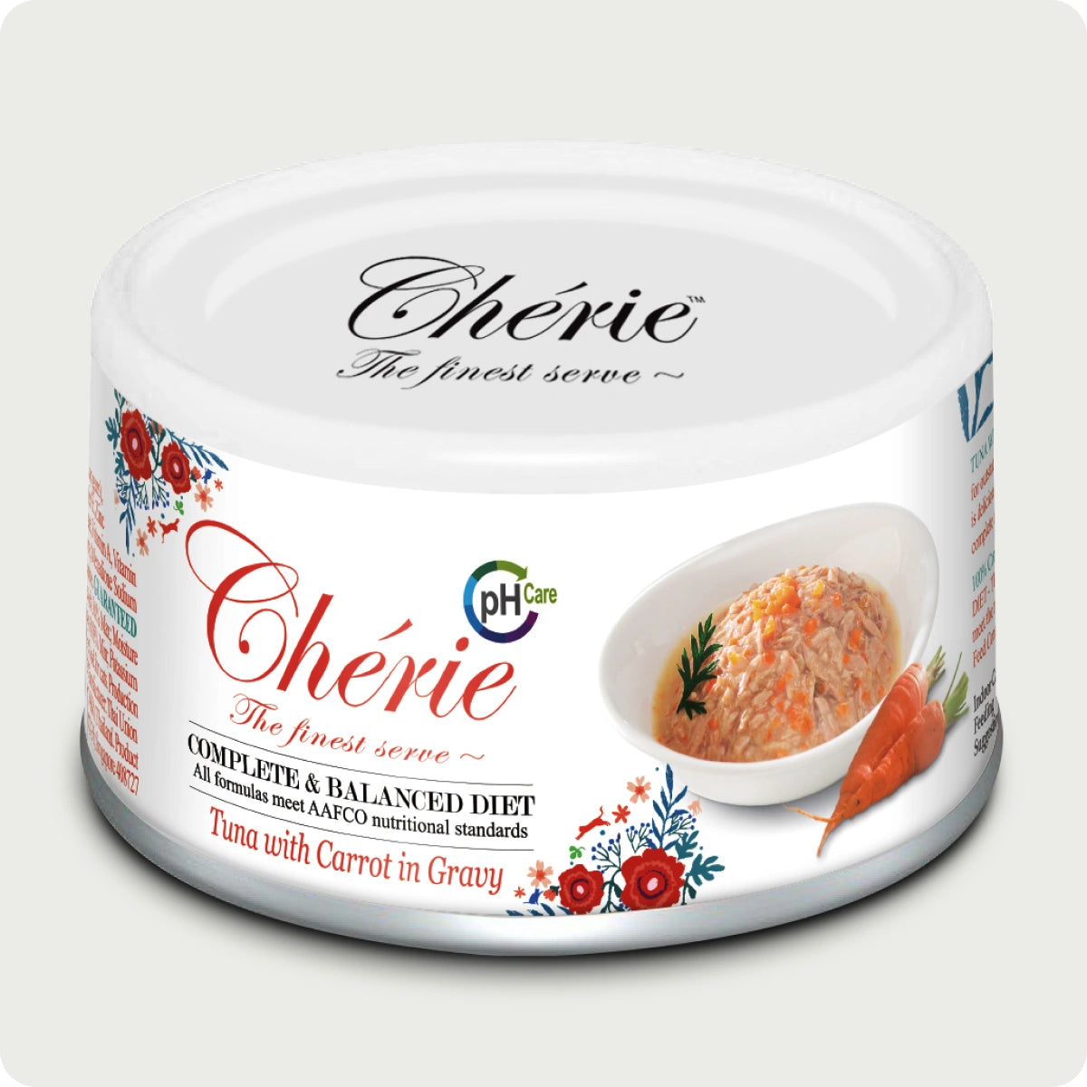 Chérie Dieta completa ed equilibrata Tonno con carota in salsa 80g.