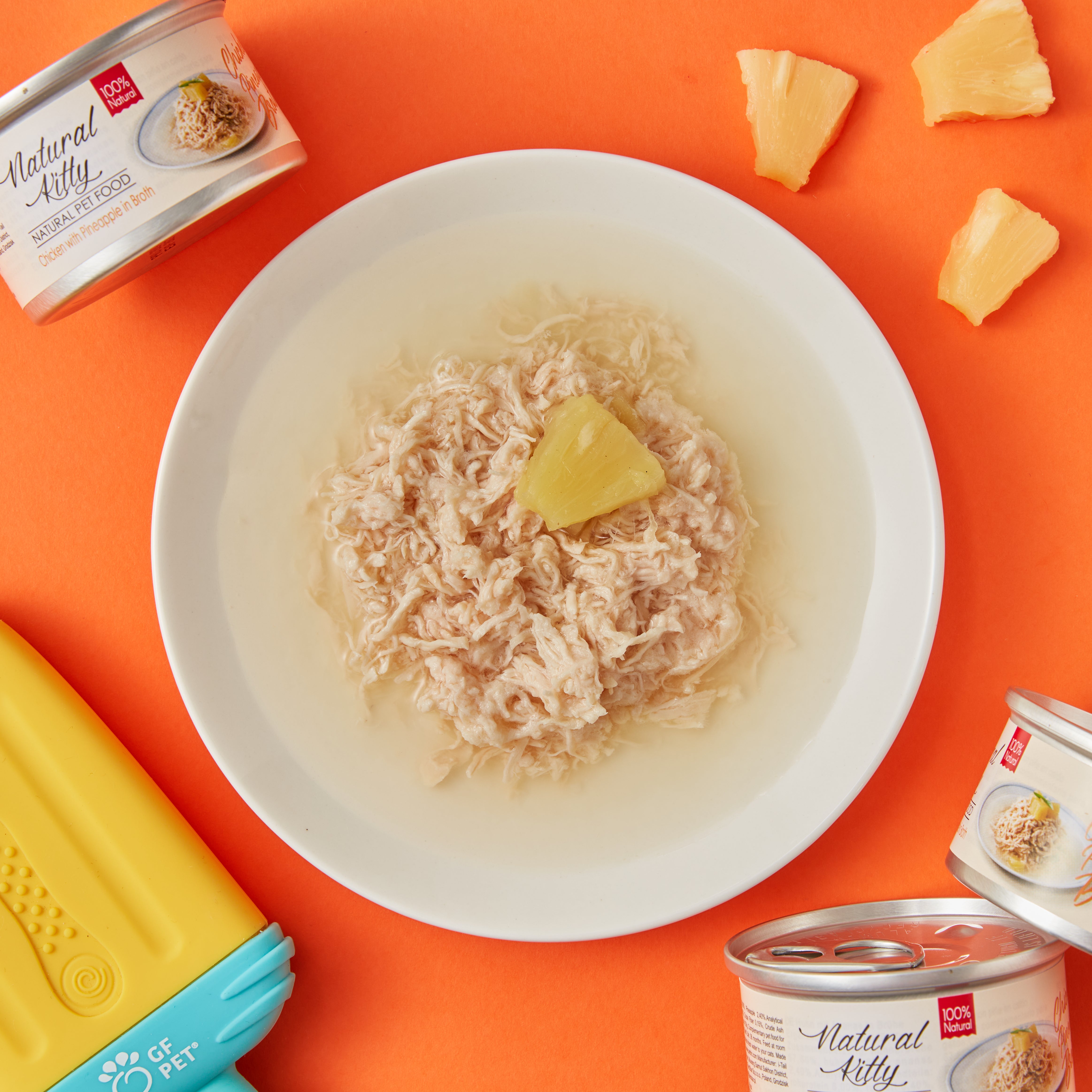 Serie Natural Kitty Broth Pollo con ananas in brodo